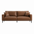 Canapé 2 places marron en cuir synthétique PU 180 x 85 x 82 cm